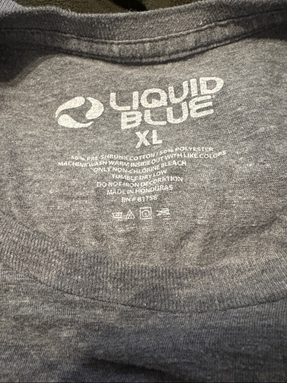 Liquid Blue Gray Logo Tee - XL - Picture 3 of 3